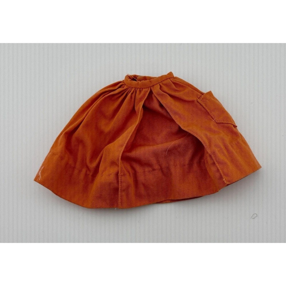 Vintage 1960s Barbie Mattel Orange Pak Full Gathered Skirt